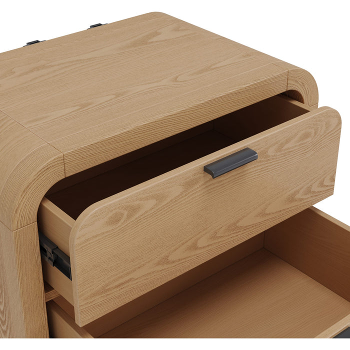 Modus Furniture Drake 2 Drw Nightstand WUSB  Timber 655450499715 NKZY81 Image 6