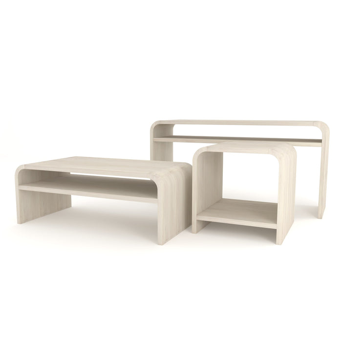 Modus Drake Ash Wood Console Table in Sugar Image 3