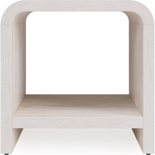 Modus Furniture Drake Ash Wood Side Table in Sugar 655450455469 NKNF22 Image 1