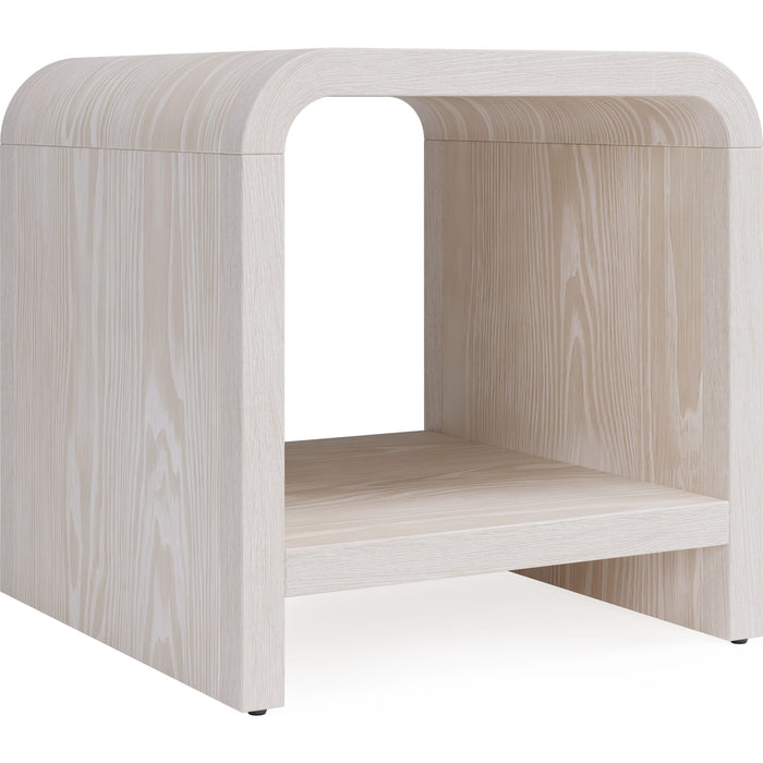 Modus Furniture Drake Ash Wood Side Table in Sugar 655450455469 NKNF22 Image 2