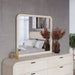 Modus Furniture Drake Beveled Glass Wall or Dresser Mirror in Sugar 655450401633 NKNF83 Main Image