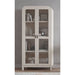 Modus Furniture Drake Glass Door Wooden Bookcase in Sugar 655450455490 NKNF19 Main Image