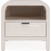 Modus Furniture Drake One Drawer One Shelf USB Charging Nightstand in Sugar 655450401619 NKNF81B Image 1