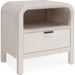 Modus Furniture Drake One Drawer One Shelf USB Charging Nightstand in Sugar 655450401619 NKNF81B Image 2
