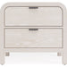 Modus Furniture Drake Two Drawer USB Charging Nightstand in Sugar 655450401602 NKNF81 Image 2