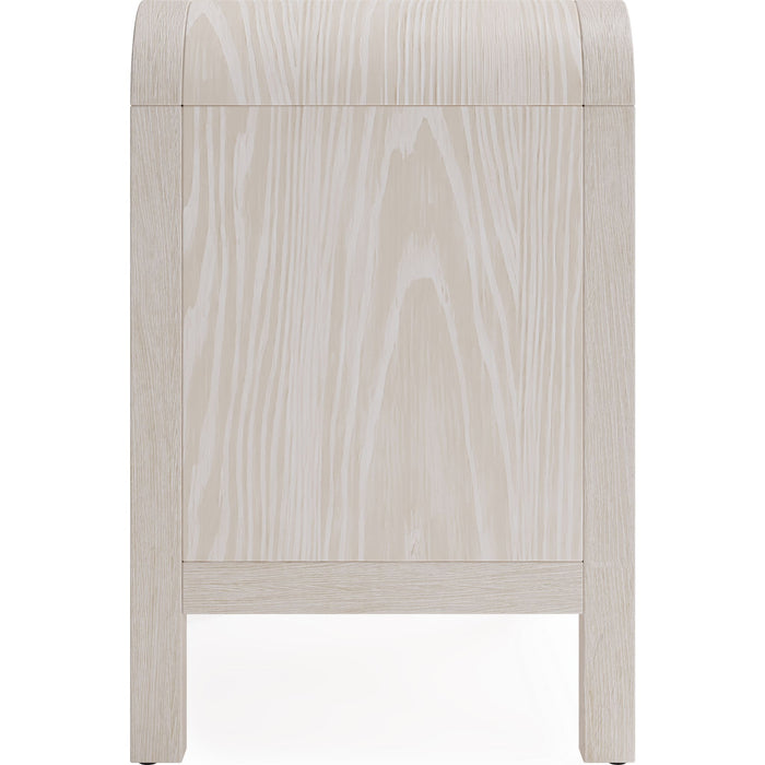 Modus Furniture Drake Two Drawer USB Charging Nightstand in Sugar 655450401602 NKNF81 Image 4
