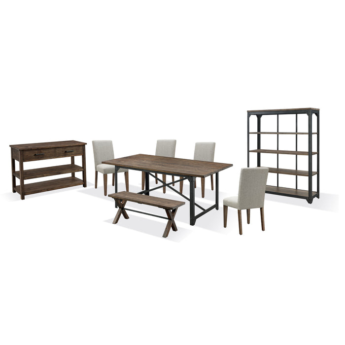 Modus Dubois Reclaimed Wood and Metal Dining Table in Rodeo Brown and BlackImage 3