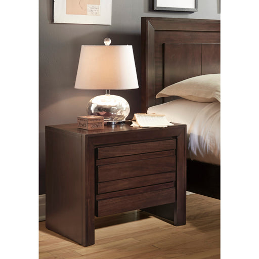 Modus Element Charging Station Nightstand in Chocolate Brown Main Image