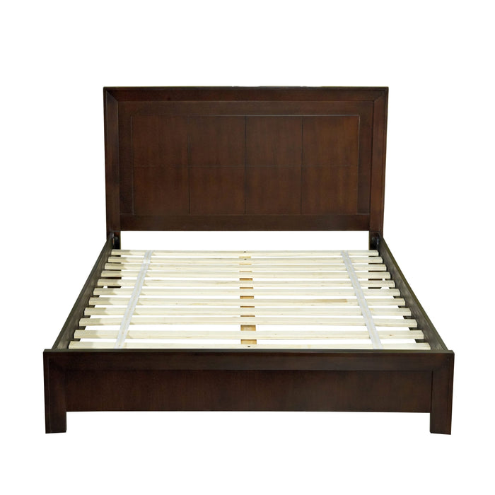Modus Element Wood Platform Bed in Chocolate Brown Image 5
