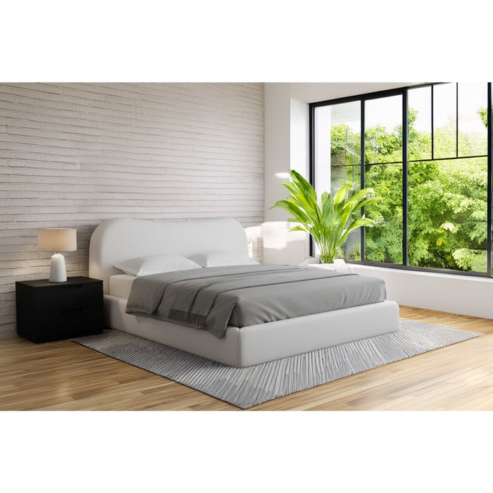 Modus Furniture Elena Upholstered Bed in Vanilla Linen  THXDH  Image 1