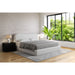 Modus Furniture Elena Upholstered Bed in Vanilla Linen  THXDH  Image 1