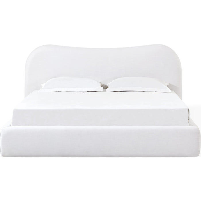 Modus Furniture Elena Upholstered Bed in Vanilla Linen  THXDH  Main Image