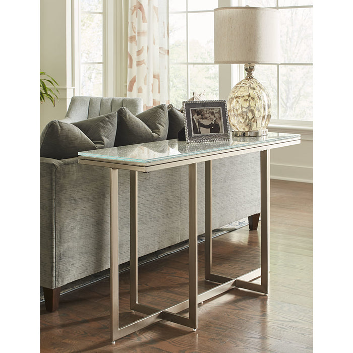 Modus Eliza Media Console Table in Ultra WhiteMain Image