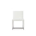 Modus Eliza Upholstered Dining Chair in Pearl and Brushed Stainless SteelImage 3