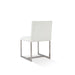 Modus Eliza Upholstered Dining Chair in Pearl and Brushed Stainless SteelImage 6