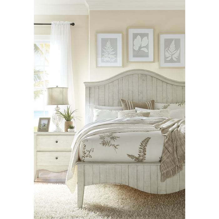 Modus Ella Solid Wood Crown Bed in White WashImage 2