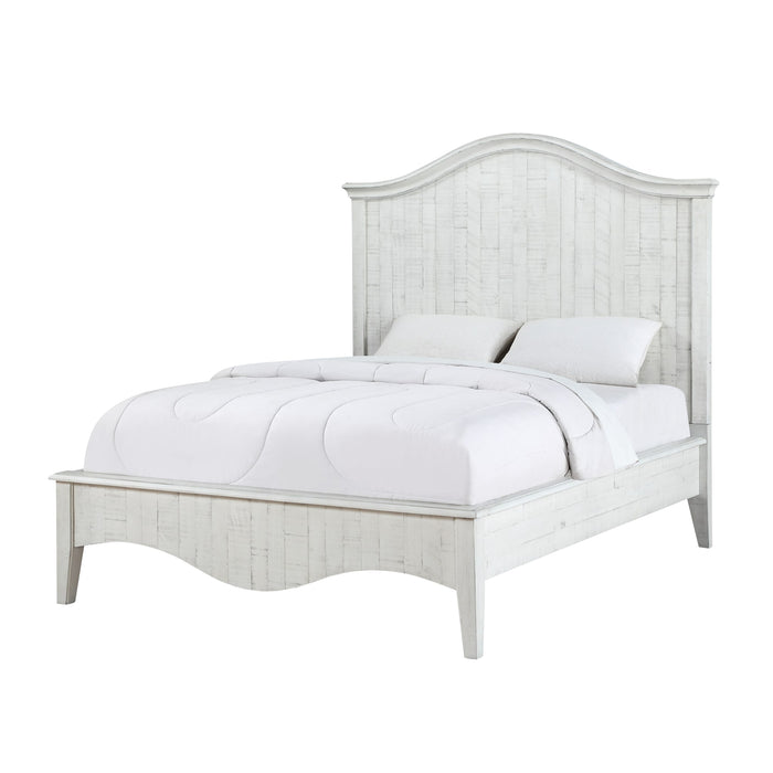 Modus Ella Solid Wood Crown Bed in White WashImage 4