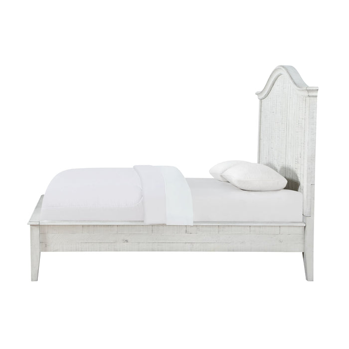 Modus Ella Solid Wood Crown Bed in White Wash Image 6
