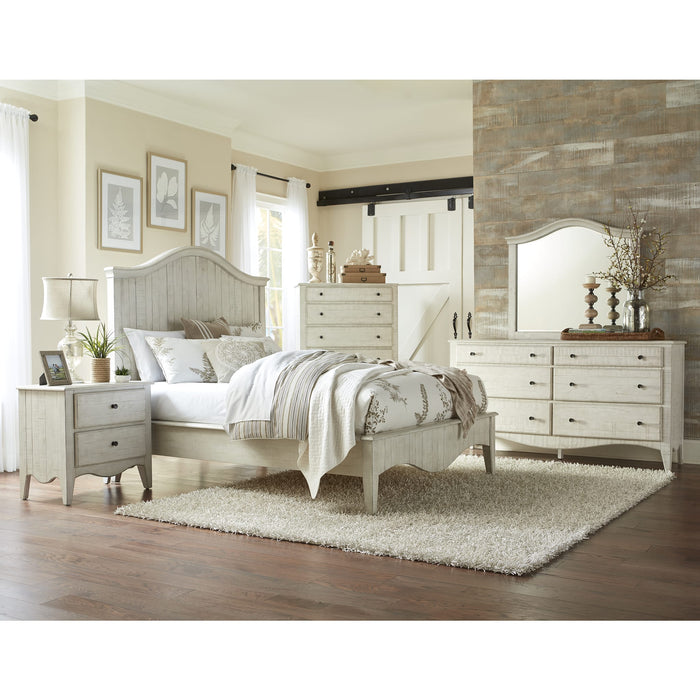 Modus Ella Solid Wood Five Drawer Chest in White WashImage 1