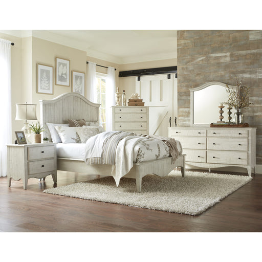 Modus Ella Solid Wood Five Drawer Chest in White Wash (2024) Image 1