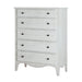 Modus Ella Solid Wood Five Drawer Chest in White Wash (2024)Image 2