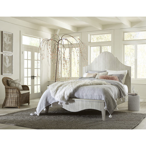 Modus Ella Solid Wood Scroll Bed in White WashMain Image
