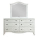Modus Ella Solid Wood Six Drawer Dresser in White Wash (2024) Image 5