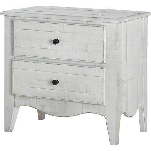 Modus Furniture Ella Solid Wood Two Drawer Nightstand in White Wash 655450274404 2G43812 Image 3