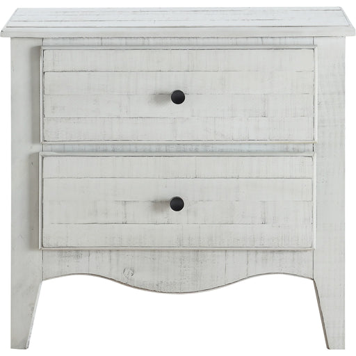 Modus Furniture Ella Solid Wood Two Drawer Nightstand in White Wash 655450274404 2G43812 Image 4