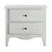 Modus Ella Solid Wood Two Drawer Nightstand in White Wash Image 4