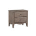 Modus Ella Two-Drawer Nightstand in Camel Image 1