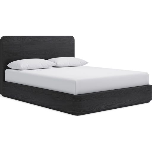 Modus Furniture Elora Ash Wood Platform Bed in Jet  PRKSK  Image 1