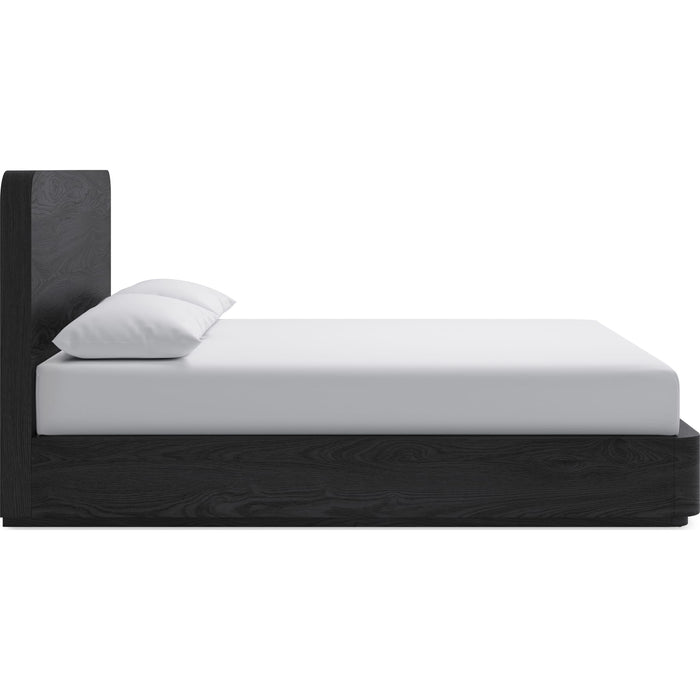 Modus Furniture Elora Ash Wood Platform Bed in Jet  PRKSK  Image 2