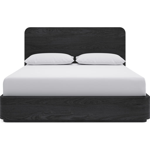 Modus Furniture Elora Ash Wood Platform Bed in Jet  PRKSK  Main Image