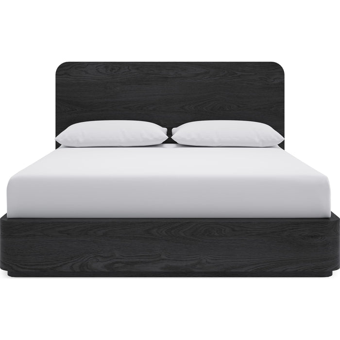 Modus Furniture Elora Ash Wood Platform Bed in Jet  PRKSK  Main Image
