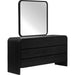 Modus Furniture Elora Beveled Glass Mirror in Jet Black Ash 655450415715 PRKS83 Image 3