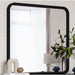 Modus Furniture Elora Beveled Glass Mirror in Jet Black Ash 655450415715 PRKS83 Main Image