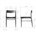 Modus Furniture Elora Dining Chair  Jet 655450509490 PRKS63 Main Image