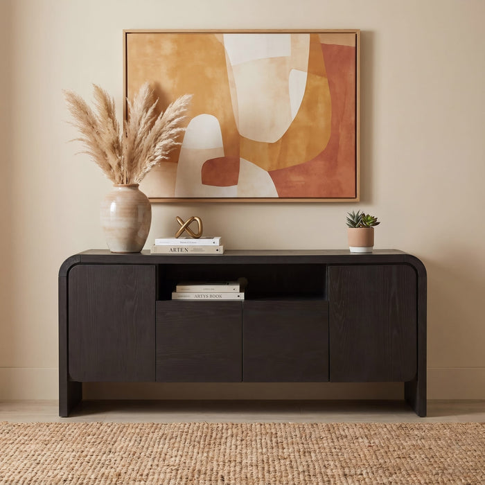 Modus Furniture Elora Ent Console 64W  Jet 655450509391 PRKS26A Image 5
