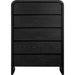 Modus Furniture Elora Five Drawer Chest in Jet Black Ash 655450415722 PRKS84 Image 1