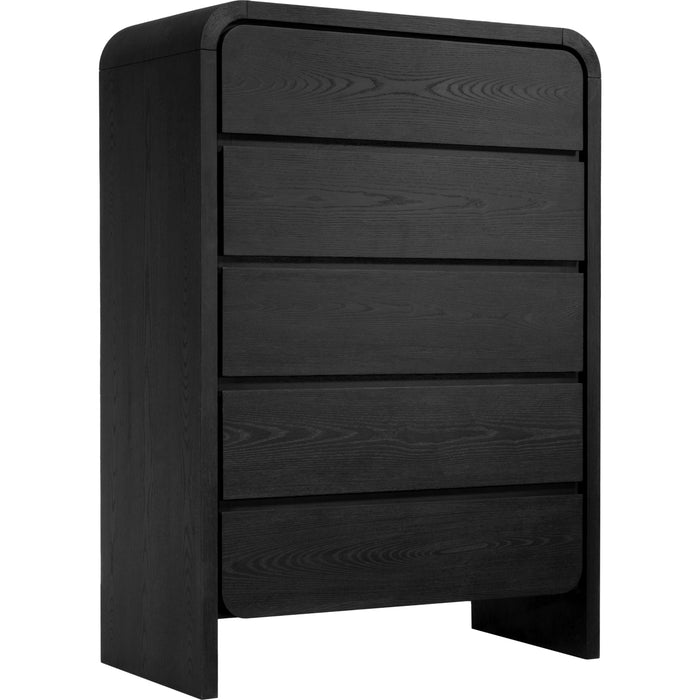 Modus Furniture Elora Five Drawer Chest in Jet Black Ash 655450415722 PRKS84 Image 2