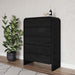 Modus Furniture Elora Five Drawer Chest in Jet Black Ash 655450415722 PRKS84 Main Image