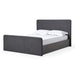 Modus Elora Fully Upholstered Platform Bed in Charcoal Velvet Image 2