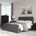 Modus Elora Fully Upholstered Platform Bed in Charcoal VelvetMain Image
