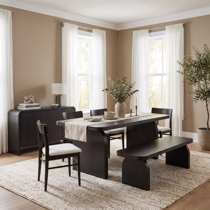 Modus Furniture Elora Rectangular Dining Table  Jet 655450509506 PRKS60 Image 6
