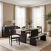 Modus Furniture Elora Rectangular Dining Table  Jet 655450509506 PRKS60 Image 6