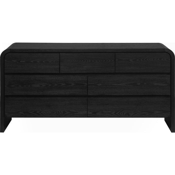 Modus Furniture Elora Seven Drawer Dresser in Jet Black Ash 655450415708 PRKS82 Image 2