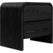 Modus Furniture Elora Two Drawer Nightstand in Jet Black Ash 655450415692 PRKS81B Image 3