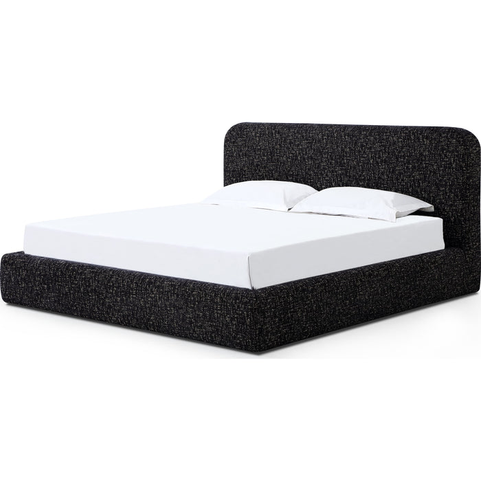Modus Furniture Elora Upholstered Platform Bed in Moonlight Chenille  PRZNM  Image 1
