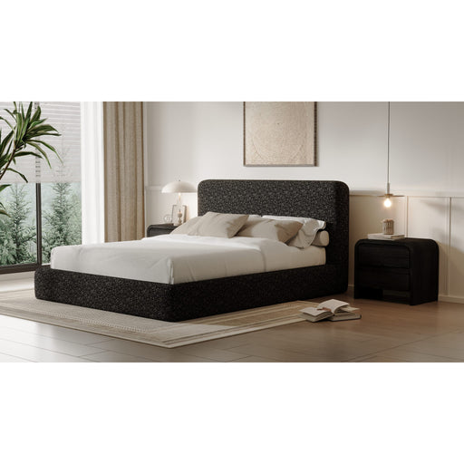 Modus Furniture Elora Upholstered Platform Bed in Moonlight Chenille  PRZNM  Main Image